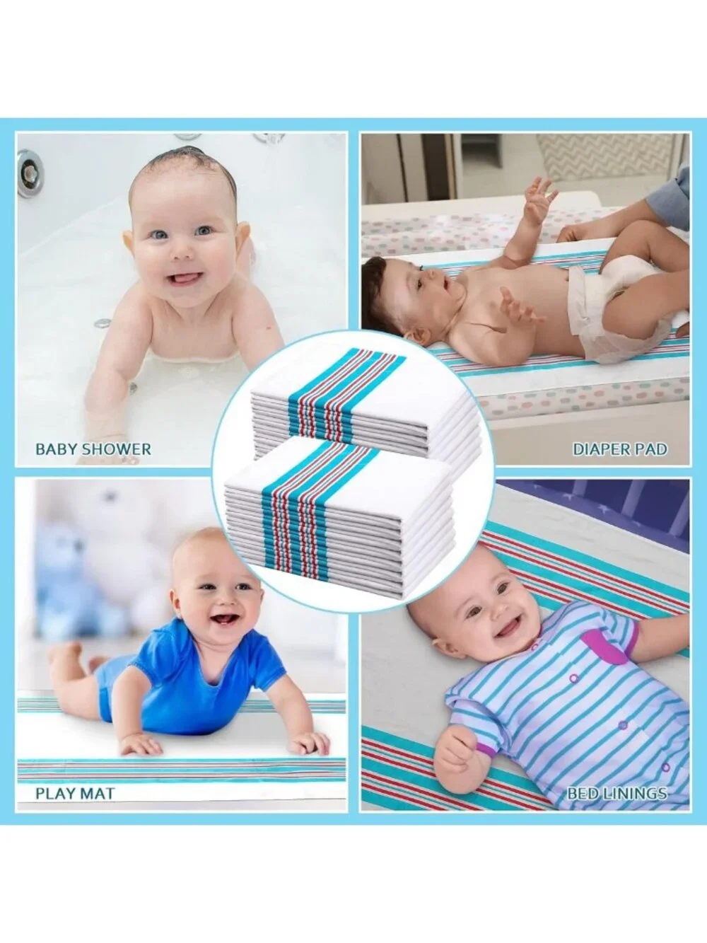 Cozy 16-Pc Receiving Blankets Set, 30x40
